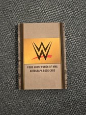 2020 Topps WWE Four Horsewomen MMA Quad Auto Book Card w/ Ronda Rousey /25 B124