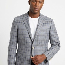 Hickey Freeman Cashmere Blend Made in USA Gray Men See Measurements