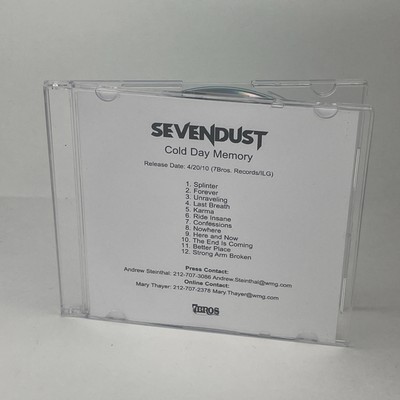 Sevendust Cold Day Memory CD Advance 2010 7Bros Records Nu Metal Rock