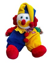 Applause Plush Les Petits Marcel Circus Clown Vtg Primary Colors 12" Stuffed Toy