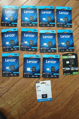 LOT OF 13 NEW SEALED LEXAR PNY & TEAMGROUP MICRO SD ADAPTER ONLY ( PLEASE READ )