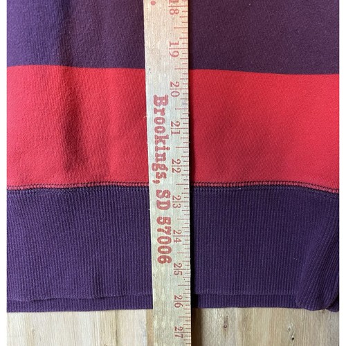 Nike The Athletic Dept gestreiftes Sweatshirt mit Rundhalsausschnitt rot weinrot L - Bild 6 von 6