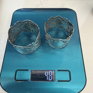 A Pair of Sterling Silver Napkin Rings by Broadway & Co Birmingham 1995 & 98