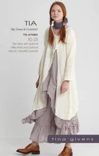 Tia Slip Dress & Overshirt Pattern by Tina Givens TG-A 7080, XS- 2X- New, Uncut