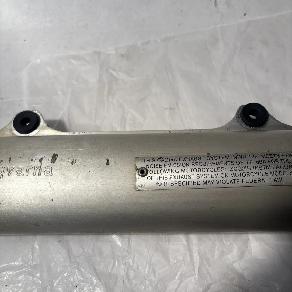 Husqvarna WR125 WR 125 1998 silenciador silenciador tubo de escape punta deflector OEM 98✅ Foto 4 de 4