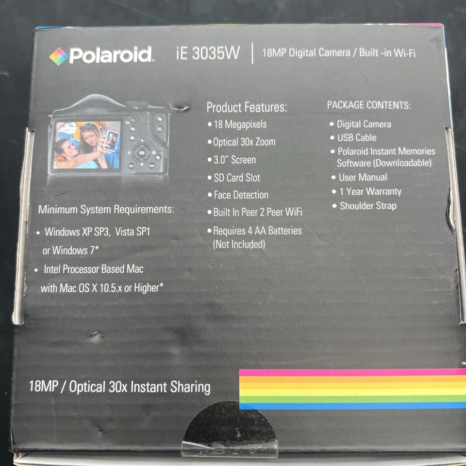 Polaroid iE3035W 18MP 30x Optical Instant Sharing built in WiFi - Image 2 of 4