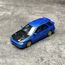 MH 1/64 Scale Subaru Impreza Wagon WRX STi Ver VI Blue Diecast Car Model