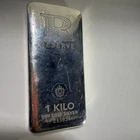 1 Kilo .999 Silver Bar RESERVE (Type I) - Cast Silver Bullion Bar #A213