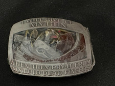 VINTAGE 1980 Indiana Metal Craft Belt Buckle