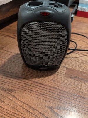 AmazonBasics 1500W Ceramic Heater with Adjustable Thermostat - Black