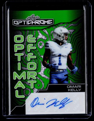 2024 Leaf Eclectic #4/5 Green Omari Kelly Optichrome Optimal Effort Auto