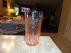 Pink Sharon Cabbage Rose Depression Glass 5 1/4" 12 oz. Thin Iced Tea Tumbler