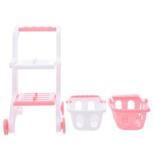 8 Pcs Play Grocery Store Items Children's Supermarket Shopping Cart
