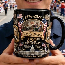 Custom Veteran US 250th Anniversary Mug - Pro...