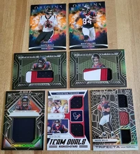 2021 Nico Collins 💥 Davis Mills Panini Obsidian Game Patch's 💥 Origins Rookies