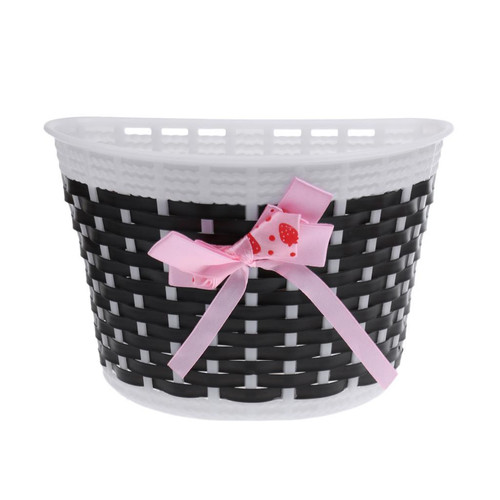 Kids Girls Bike Pannier Bowknot Front Basket Shopping Bag