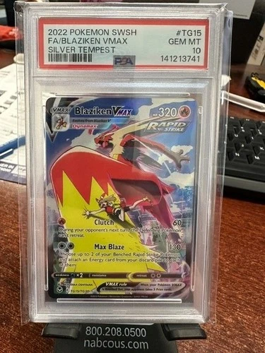 Blaziken VMAX TG15/TG30 Swsh12: Sword & Shield - Silver Tempest PSA 10!!!