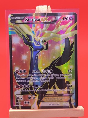 Xerneas EX 146/146 X & Y Base set Ultra Rare Full Art Holo Pokemon