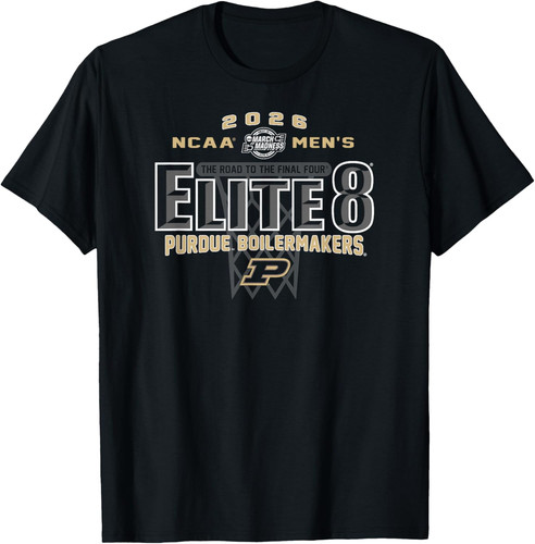 Purdue Boilermakers Elite 8 2026 Men's March Madness T-Shirt