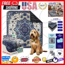 Washable Pee Pads for Dogs and Cats - Super Absorbent Reusable Puppy Training...