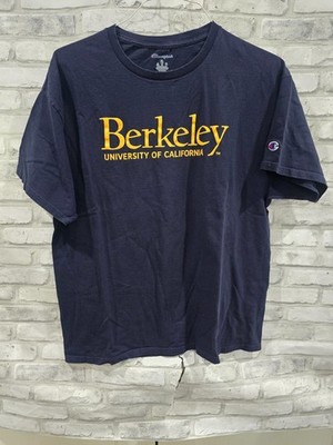 Champion University of California Berkeley T-Shirt Men s Size XL Navy Blue Yello