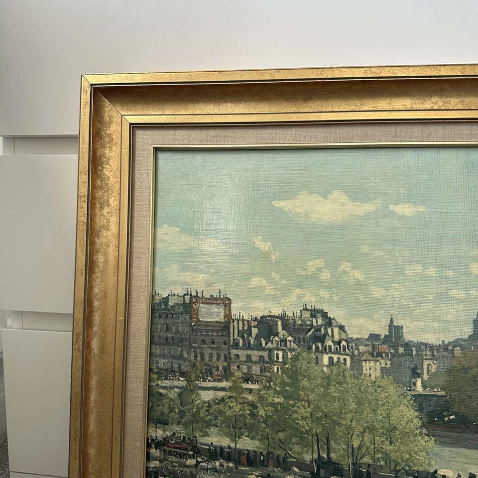Reproducciones de arte Fiehl grandes de colección enmarcadas Claude Monet Quai du Louvre años 60  Foto 2 de 4