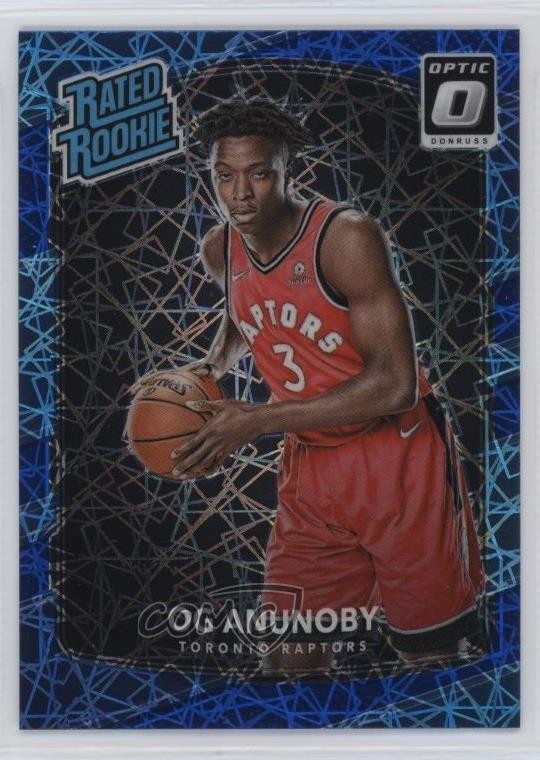 2017 Panini Donruss Optic Rated Rookie Blue Velocity Prizm OG Anunoby #178 4g8