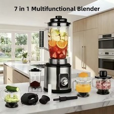 7 in 1 Food Blender Food Processor Smoothie Maker Fruit Juicer Coffee Grinder UK