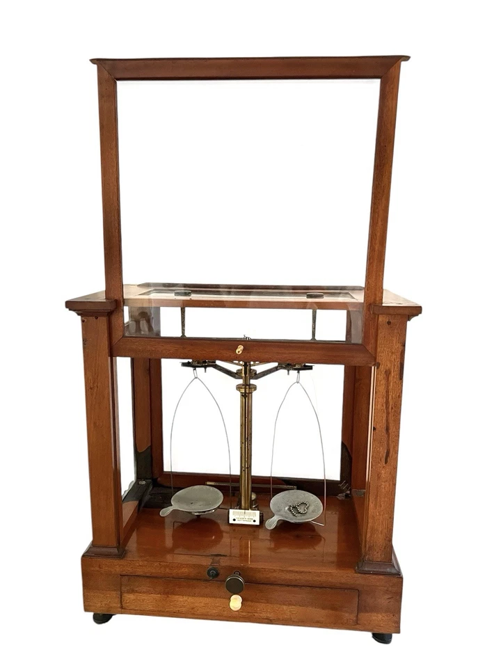 Becker's Sons 药剂秤 1860 年代荷兰鹿特丹制造 — 第 3/4 张图片