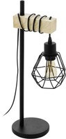 Eglo Tischleuchte Townshend 5 Schwarz Braun 50 X 15,5 X 22 Cm Lampen