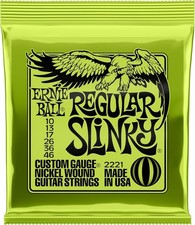 Ernie Ball 2221 Regular Slinky Nickel Electric Guitar Strings 10-46
