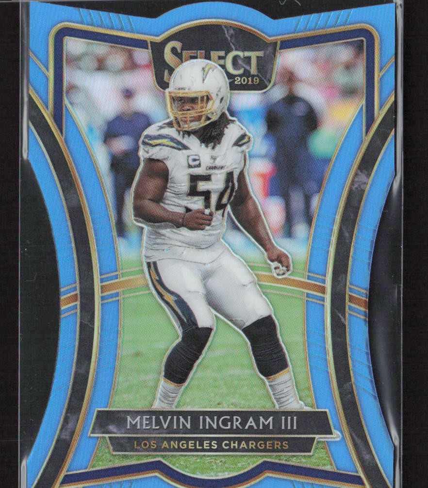 2019 Panini Select #190 Melvin Ingram III Light Blue Prizm #/99