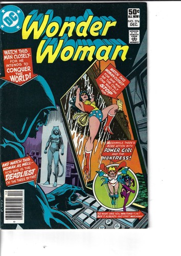 Wonder Woman 274 Cheetah Huntress Power Girl Fine+ 1980 Glossy