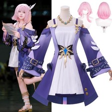 Game Honkai: Star Rail Cosplay CYRENE Costume Dress Wig Full set Halloween Party