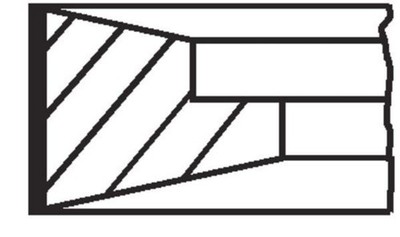MAHLE Kolbenringsatz Für NISSAN FOTON Atleon Eco-T Auman 165.120 130.16 97-00
