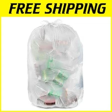 Bulk 500 Count Clear Office Trash Bags