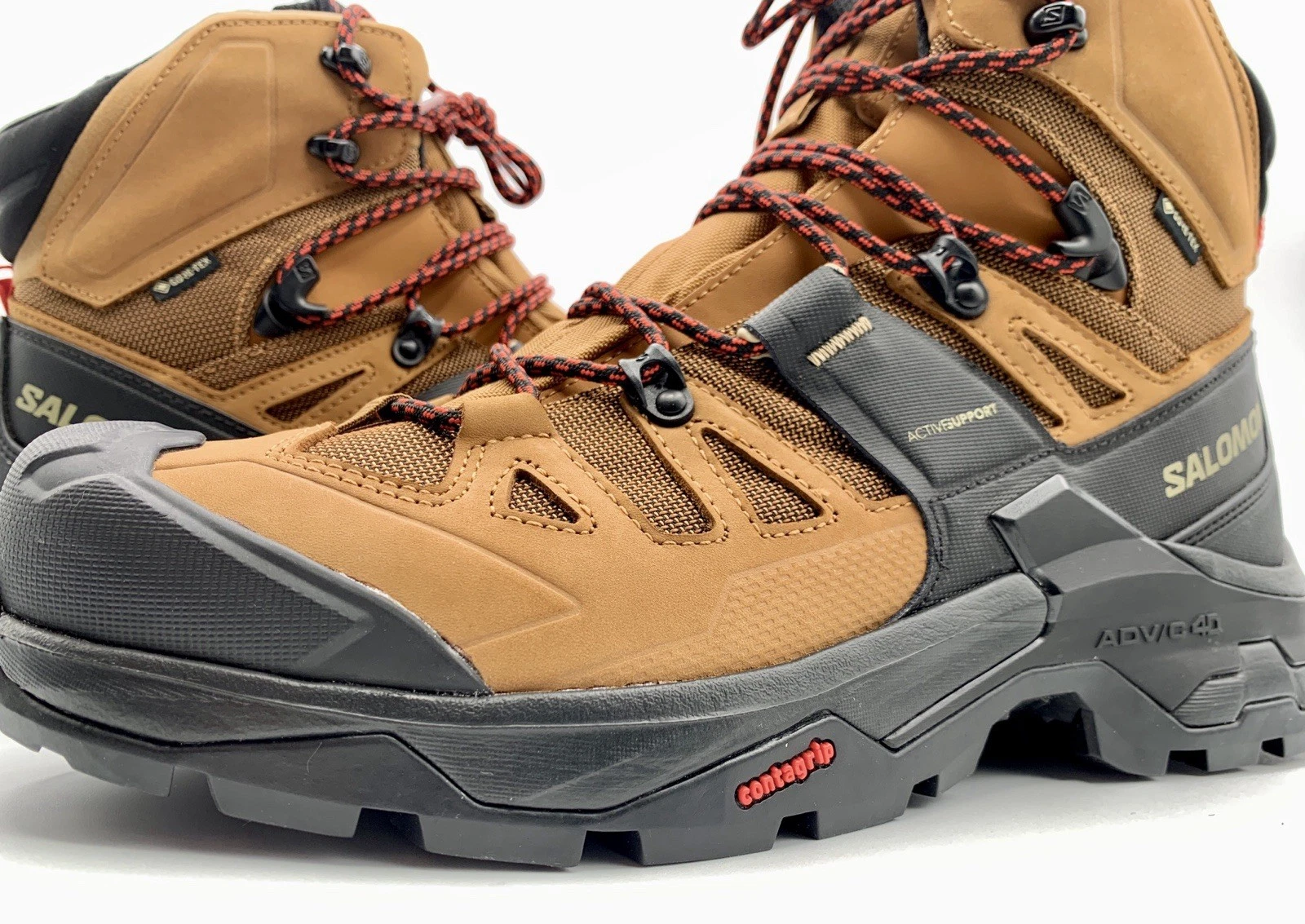NEW MEN’S 11 Salomon Quest 4 GTX 4D Outdoor Gore-Tex Boots Brown/Black 417564 34