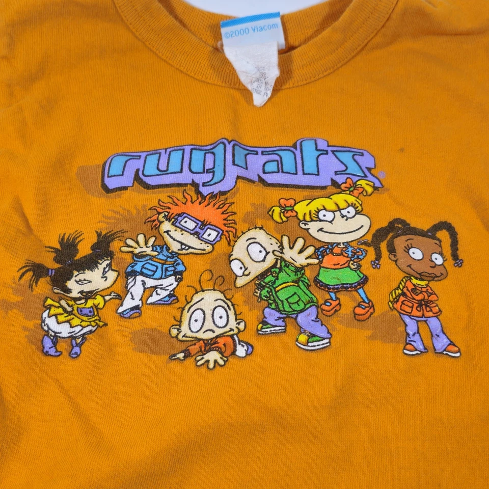 Vintage 2000 Y2K Rugrats Viacom Cartoon Longsleeve T-Shirt Youth Small 4-5 - Image 2 of 4