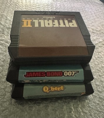 Lot of Atari 5200 Games | Pitfall II, Q* Bert. James Bond 007 | Tested