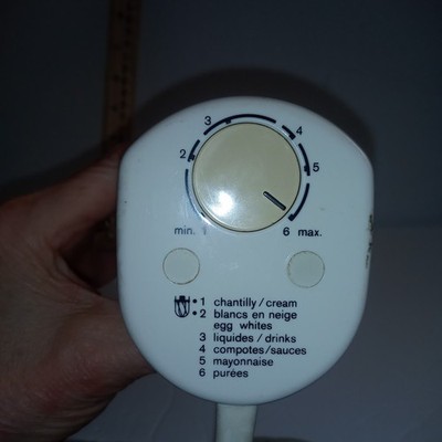 Braun Immersion Blender Vario de Luxe MR6 in Box Made in Spain Missing