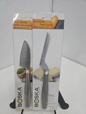 Stainless Steel Cheese Knife Set By Boska New For Parmesan And Brie 