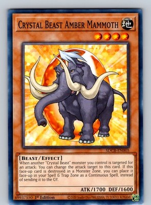 Crystal Beast Amber Mammoth Common 1st Edition SDCB-EN005 NM