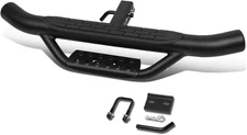 Black Steel Hitch Step Bar for Enhanced Vehicle Access - Universal Fit 36 Inch