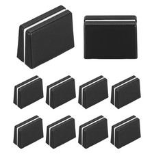 For DJ Console, Universal Black Plastic Fader Mixer Caps, 10Pcs