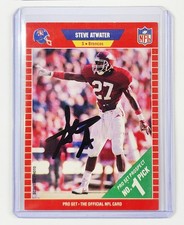 Steve Atwater Signed Autographed 1989 Pro Set #492 Rookie Card Denver Broncos. rookie card picture