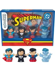 Little People Collector DC Superman Figures Fisher-Price - 4 pc Set