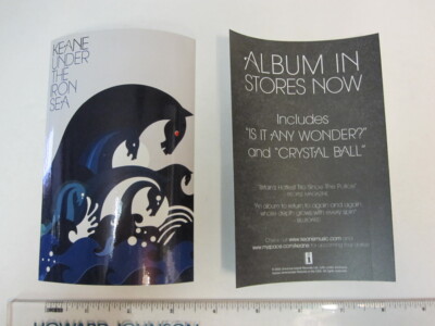 Keane 2006 Under The Iron Sea promotional sticker Flawless NEW old stock