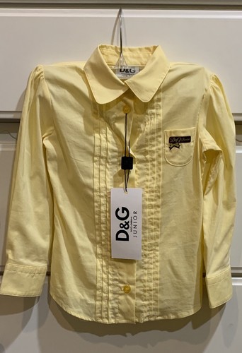 Dolce And Gabbana Girls Button-Down Shirt Size 5 .