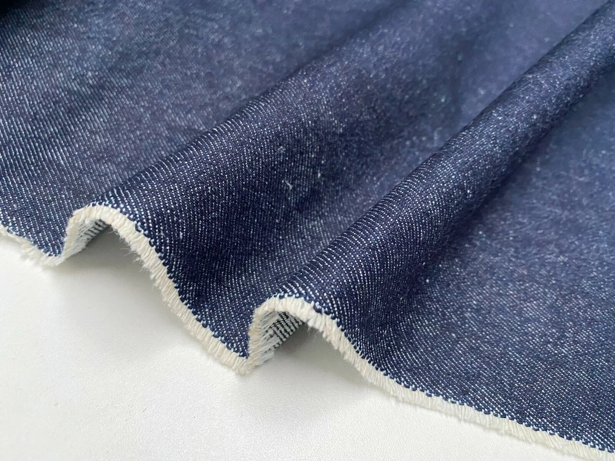 Blue Denim Fabric, Jean Fabric, by the Half Yard, Distressed Holes Denim  Fabric, Cotton Denim, Washed Denim 