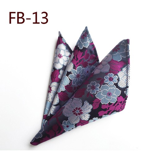 Men Colorful Vine Flower Paisley Floral Pocket Square Hanky Stylish Handkerchief - Picture 18 of 26